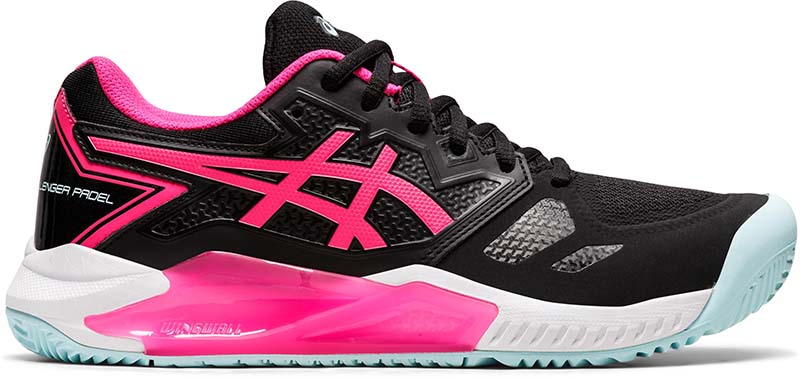 Asics Padelschoen Tennisschoen Gel Challenger 13 Dames Zwart Roze
