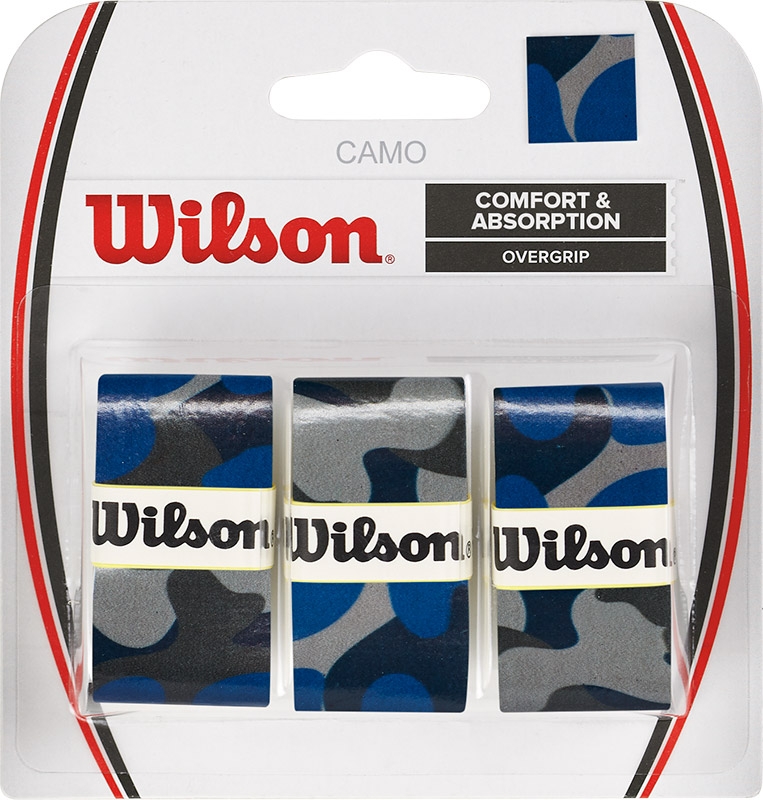 Wilson Overgrip 3 St. Blauw Camo - Grip - Multi