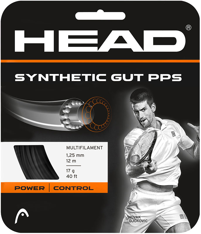 Head Synthetic Gut PPS Set Black