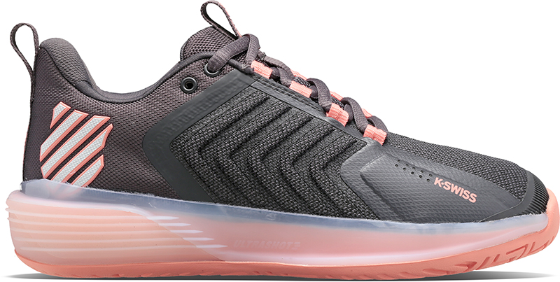 K-Swiss Ultrashot 3 Dames - Sportschoenen - Tennis - Smashcourt - Grey/Pink