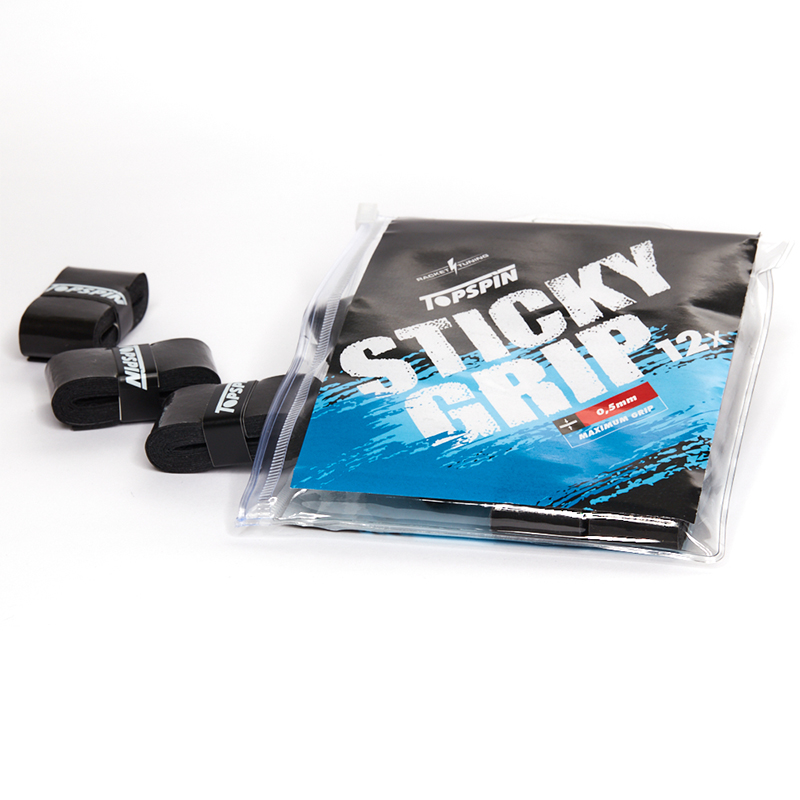 Topspin Sticky Grip Overgrip 12 St. Zwart