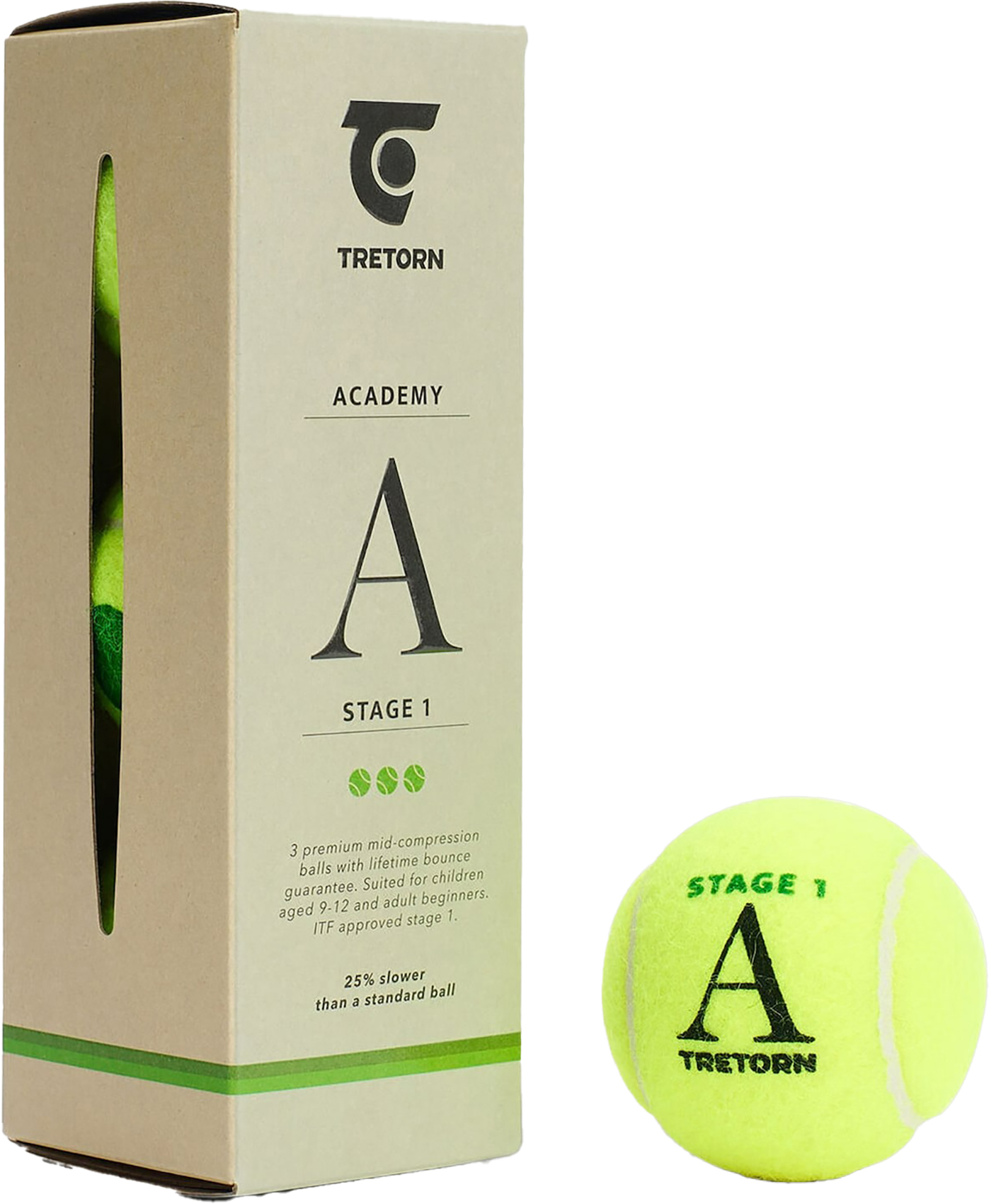 Tretorn Academy Groen 3 St.