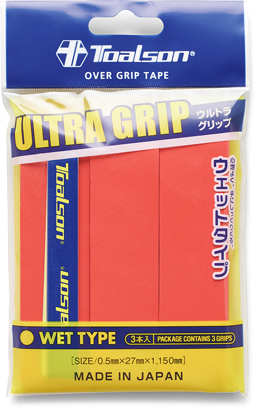 Toalson Ultra Overgrip 3 St. Neon Rood