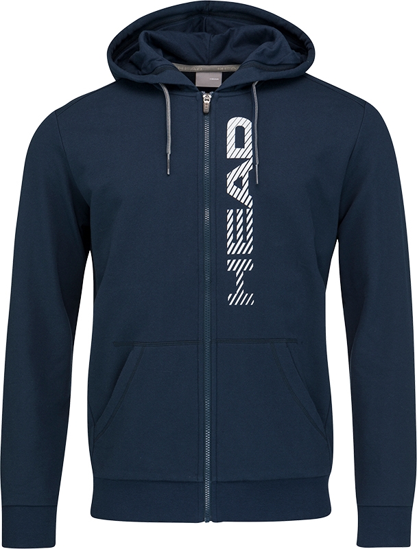 Head Club Fynn Hoodie Tennistrui Full Zip Heren Blauw - Maat M