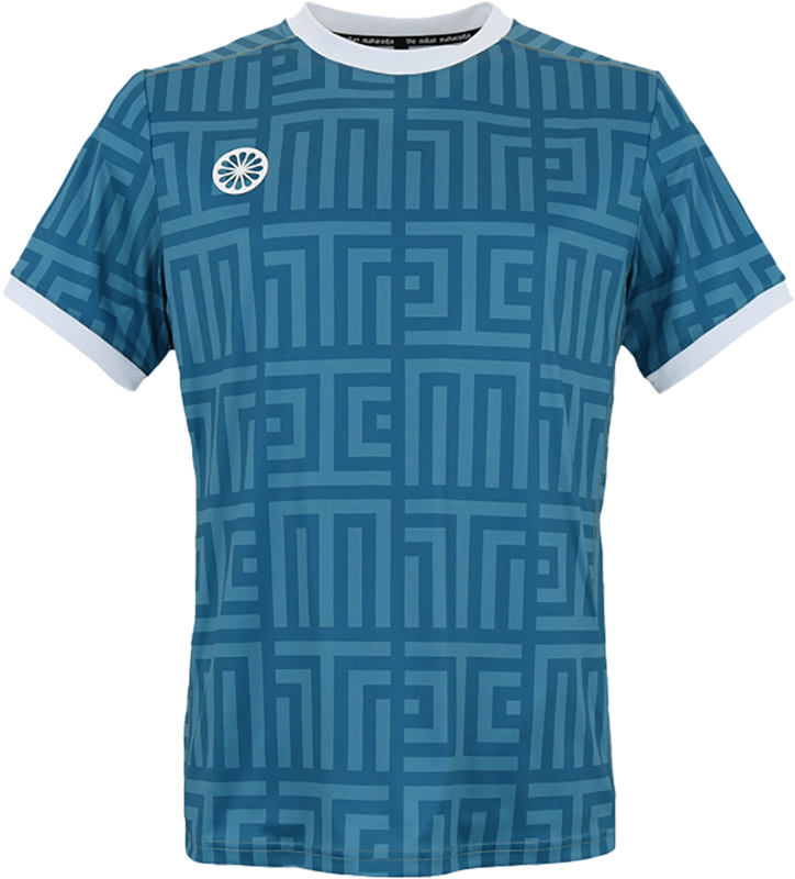 Indian Maharadja Kadiri Boys Monogram Tee Petrol Maat 152