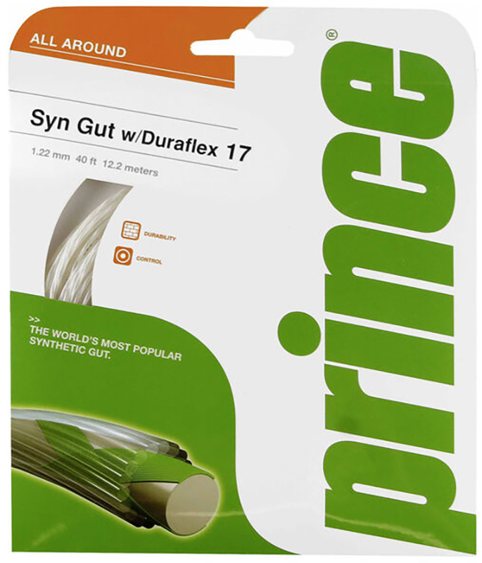 Prince Synthetic Gut Duraflex Set White