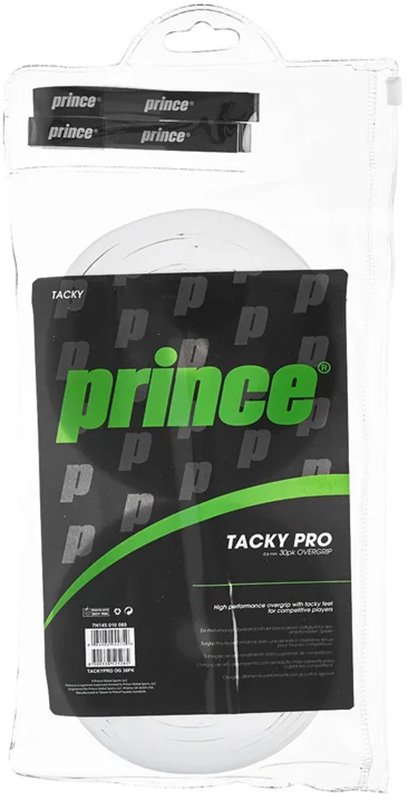 Prince Tackypro Overgrip 30-Pack White
