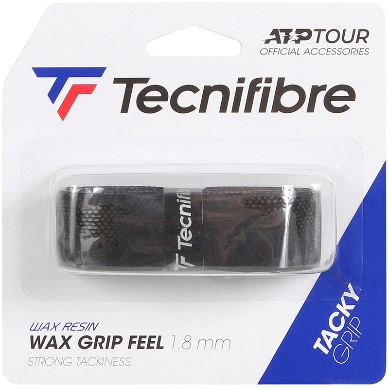 Tecnifibre WAX GRIP FEEL - zwart - 1.8 mm - basisgrip
