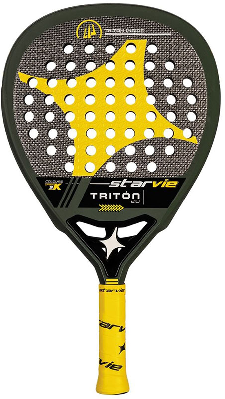 StarVie Triton Speed 2.0 (Druppel) - 2023 padelracket grijs/geel