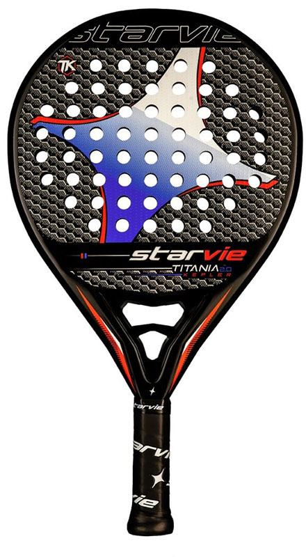 StarVie Titania Kepler Pro 2.0 (Rond) - 2023 padelracket grijs/blauw/rood