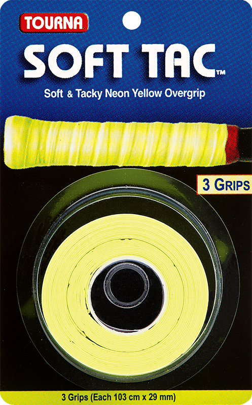 Tourna Soft Tac Overgrip 3 Pcs. Yellow