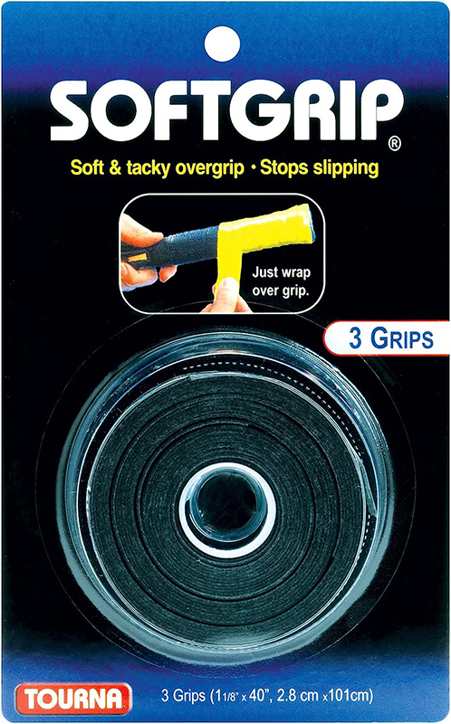 Tourna Softgrip Overgrip 3 Pcs. Black