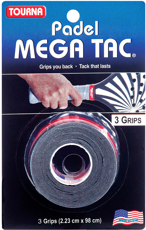Tourna Padel Mega Tac Overgrip 3 Pcs. Black