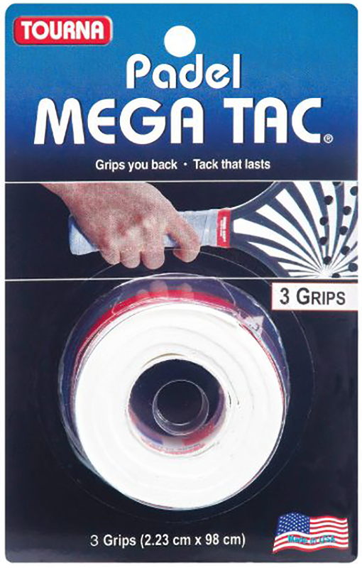 Tourna Padel Mega Tac Overgrip 3 Pcs. White