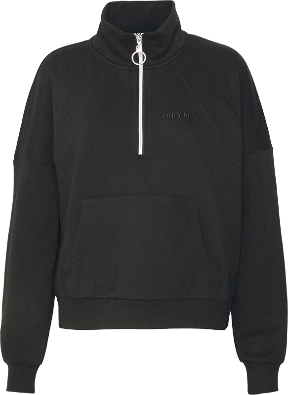 Only Play Elena High-Neck Zip Brush Sweater