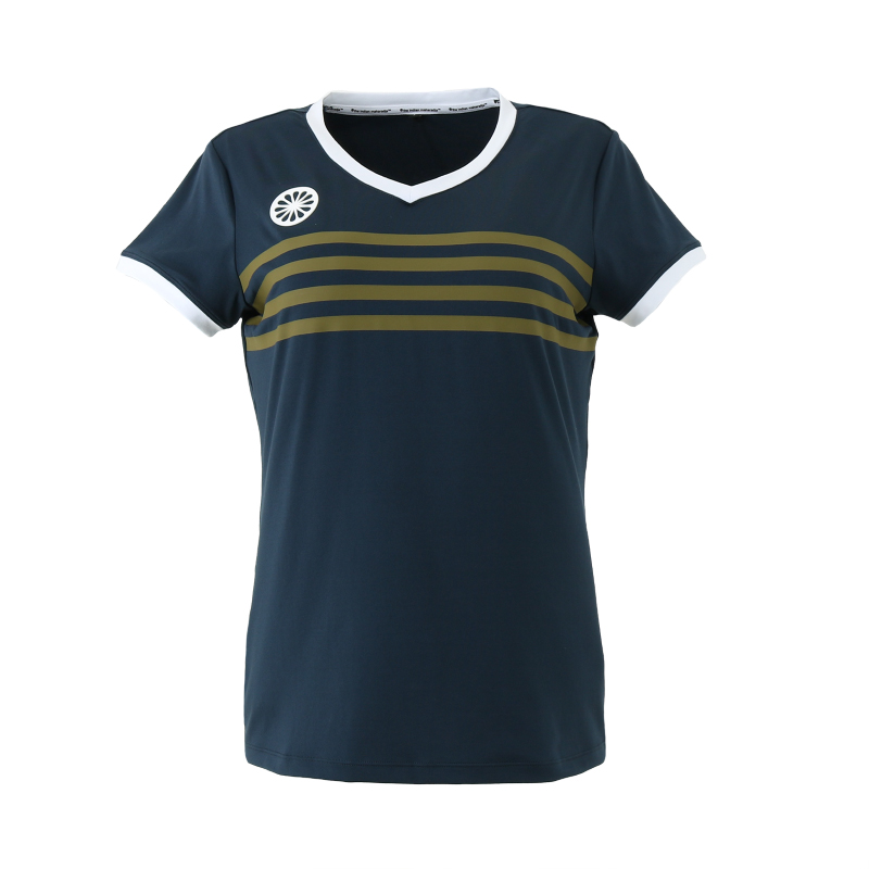 Indian Maharadja Kadiri Striped V-neck Tee