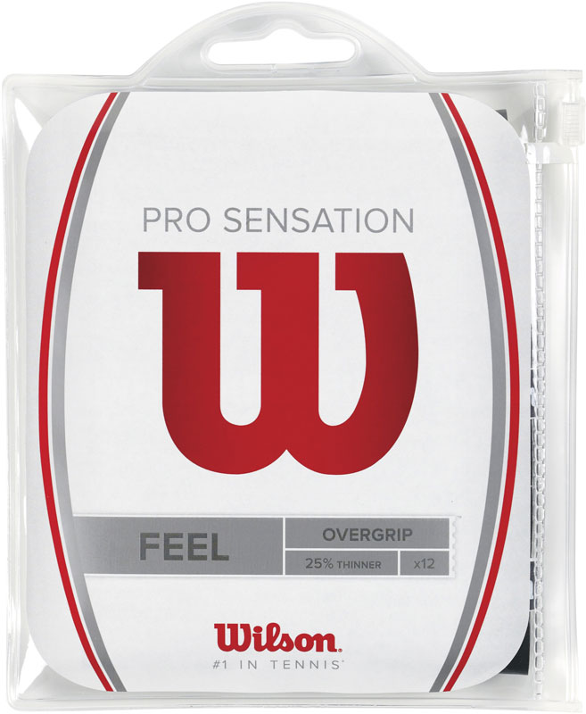 Wilson Pro Overgrip Sensation 12 St Zwart wilson kopen in de aanbieding