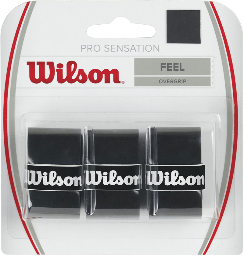 Wilson Pro Overgrip Sensation 3 St Zwart wilson kopen in de aanbieding